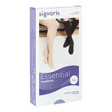 SIGVARIS 701 CCL1 TFQ AUTOREGGENTE PUNTINI TOP FINE  LUNGA PUNTA CHIUSA NERO S
