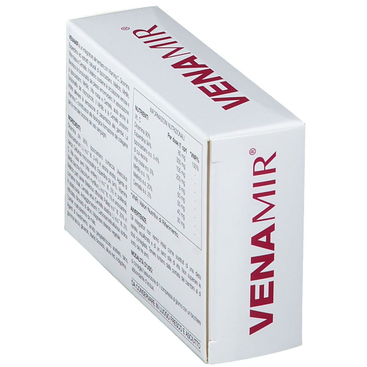 Integratore Venamir per gambe pesanti, 30 ovaline