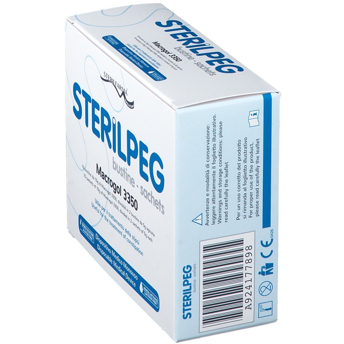 STERILPEG MACROGOL 3350 10 BUSTINE BIPARTITE 10 G