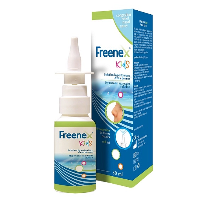 Freenex Ipertonico Kids Spray Nasale Con Acqua Di Mare 30 Ml