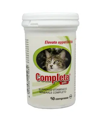 COMPLETA GATTI 50 COMPRESSE BARATTOLO 25 G COMPLETA GATTI 50 COMPRESSE BARATTOLO 25 G