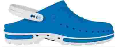ZOCCOLI WOCK CLOG IN GOMMA BICOLORE BLU MEDIO/BIANCO 43/44 1 PAIO