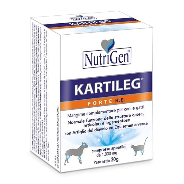 Integratore Kartileg Forte HE per cani e gatti, 60 compresse