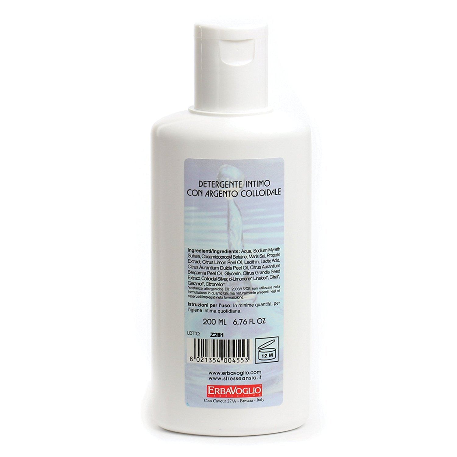 Detergente Intimo All'argento Colloidale Flacone 200 Ml