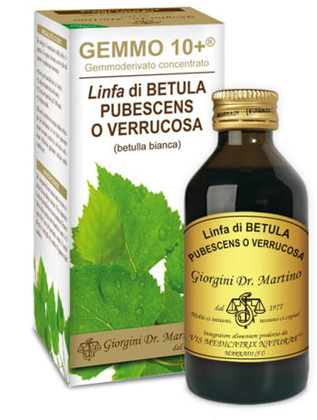 Integratore Gemmo 10+ Linfa di Betulla Bianca, 100ml