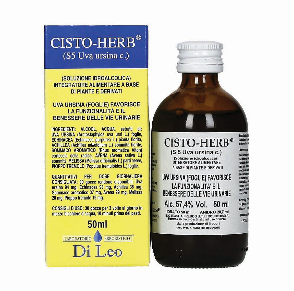 Cisto Herb Composto S5 Uva Ursina 50 Ml