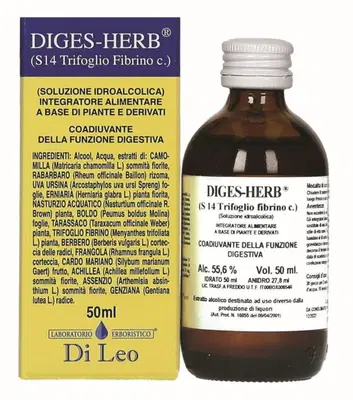 DIGES-HERB COMPOSTO S 14 TRIFOGLIO FIBRINO 50 ML DIGES-HERB COMPOSTO S 14 TRIFOGLIO FIBRINO 50 ML