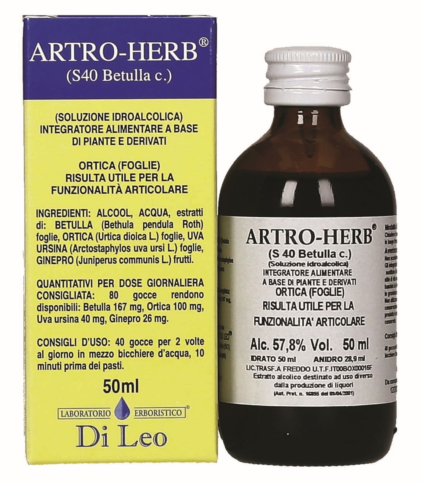 Artro Herb Composto S 40 Betulla 50 Ml