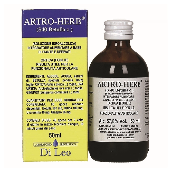 Artro Herb Composto S 40 Betulla 50 Ml