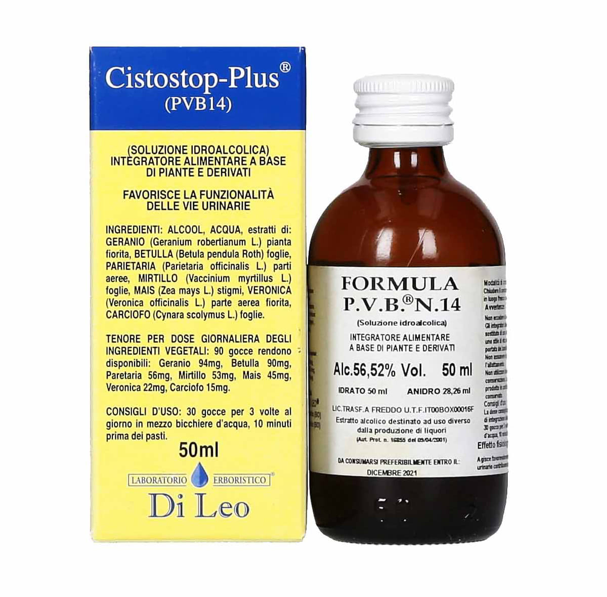 Integratore Cistostop-PLUS PVB 14 per vie urinarie, 50ml