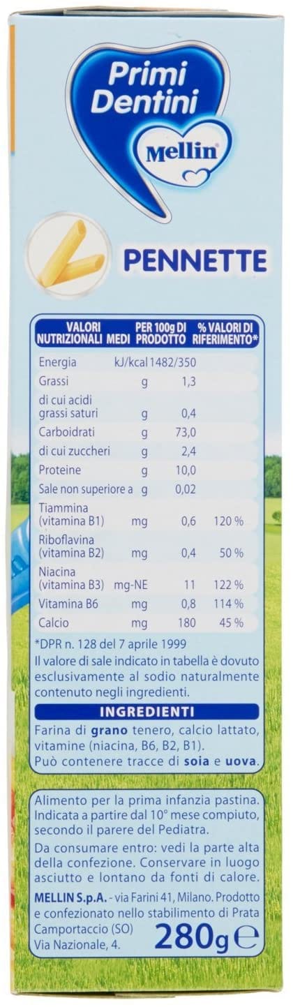 Pasta Mellin Junior Pennette per bambini, 280g