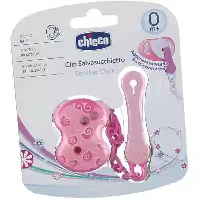 CHICCO CLIP CON CATENELLA MIX COLOR