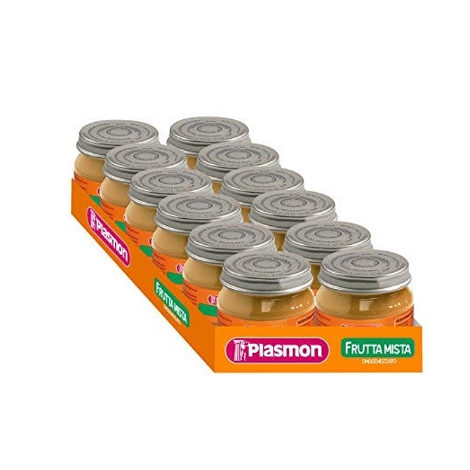 Plasmon Omogeneizzato 4 Frutti 12 X 80 G