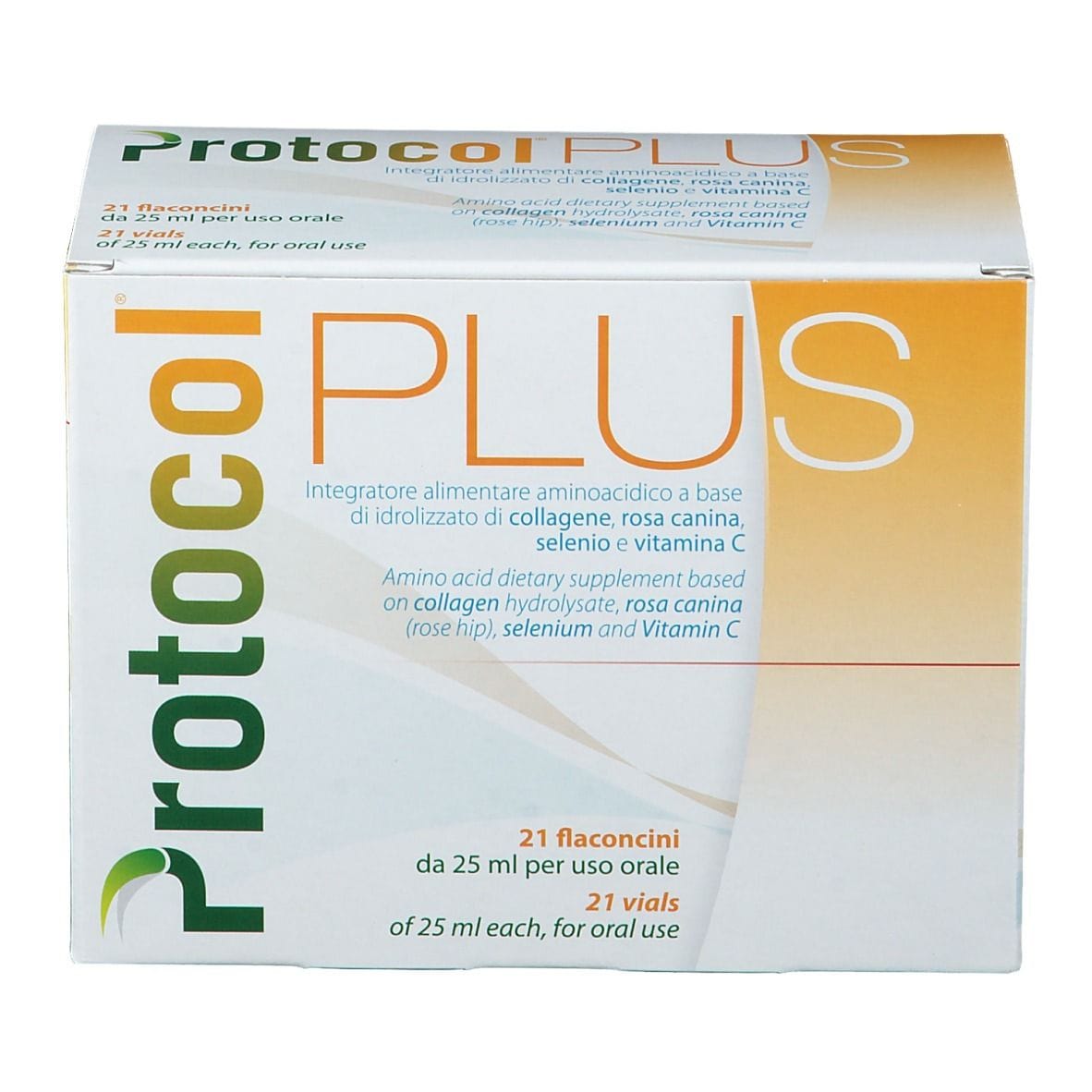 Integratore Protocol PLUS al collagene, 21 flaconi 25ml