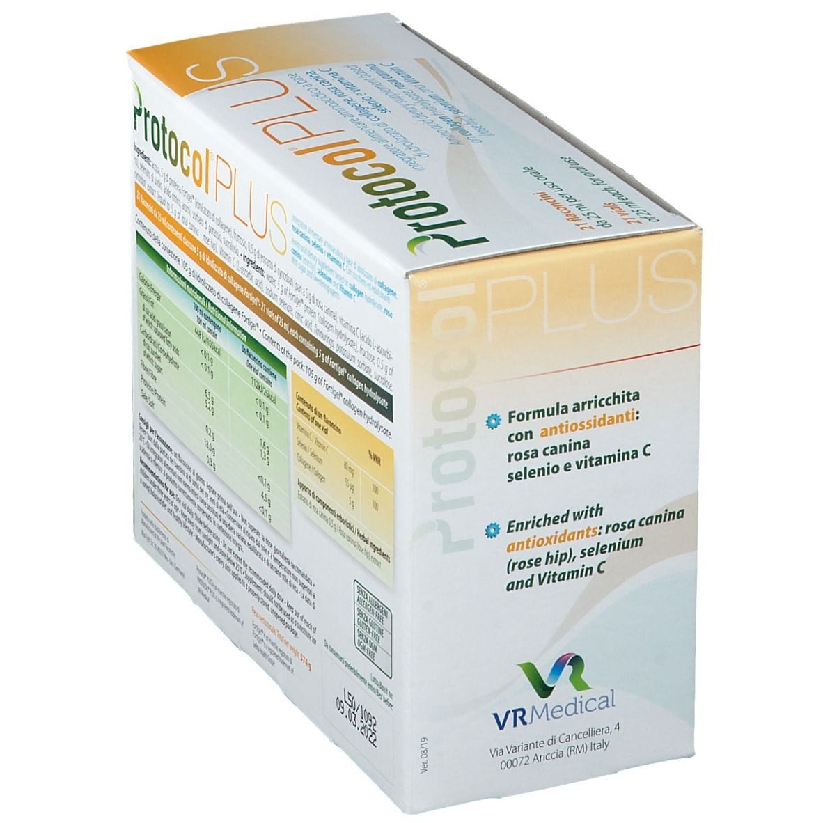 Integratore Protocol PLUS al collagene, 21 flaconi 25ml