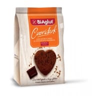 Biscotti senza glutine BiAglut Cuori Dark al cacao 200g