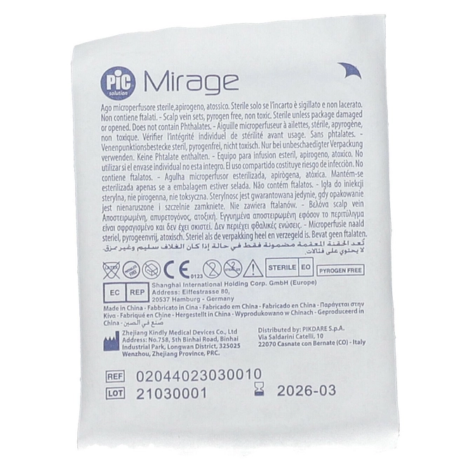 Ago Microperfusore Sterile Pic Mirage Gauge 23 3/4
