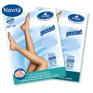 SAUBER CALZA AUTOREGGENTE 70 DENARI MAGLIA MICRORETE NEUTRO BEIGE 3 LINEA CLASSICA