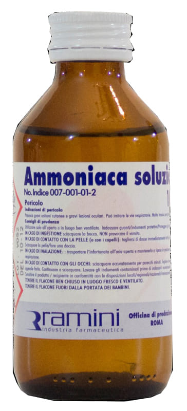 Soluzione Ammonio Idrossido 24% per uso esterno, 100ml