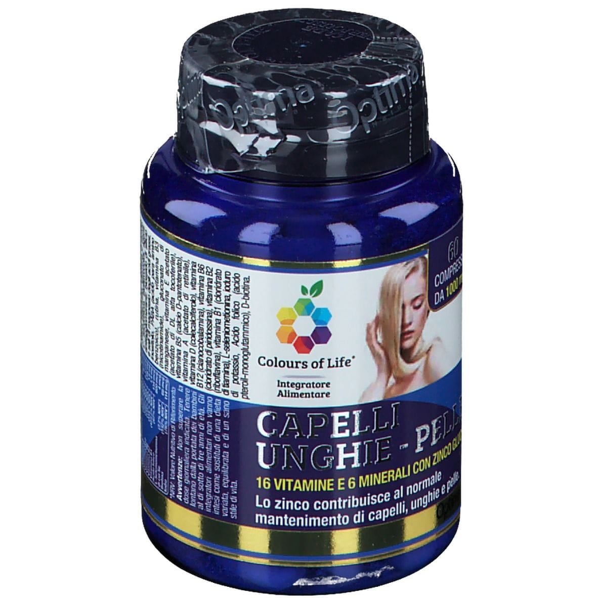 COLOURS OF LIFE CAPELLI UNGHIE PELLE 60 COMPRESSE 1000 MG