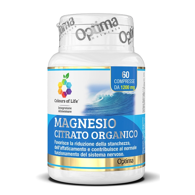 Colours Of Life Magnesio Citrato Organico 60 Compresse 1200 Mg