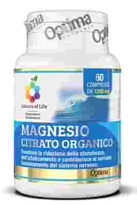 COLOURS OF LIFE MAGNESIO CITRATO ORGANICO 60 COMPRESSE 1200 MG