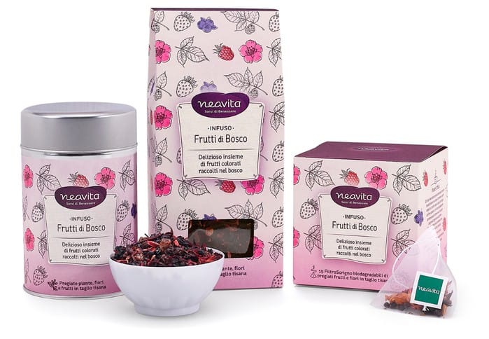 Infuso Neavita Frutti di Bosco con ibisco, 100g