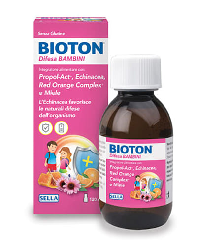 Sciroppo Bioton Difesa Bambini con echinacea e propoli, 120ml