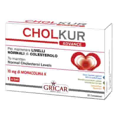 Integratore Cholkur Advance per il metabolismo dei lipidi, 30 cpr