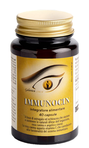 Integratore Immunocin con astragalo ed echinacea, 40 capsule