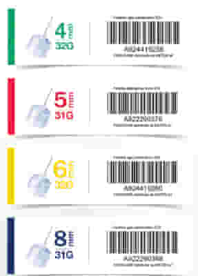 Aghi per penna insulinica Fora G32 4mm, 100 pezzi