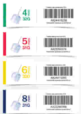 Aghi per penna insulina Fora 32G 6mm, 100 pezzi monouso