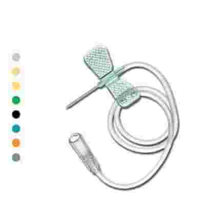 AGO EPICRANICO ATRAUMATICO IN ACCIAIO INOX MONOUSO FLY/SET PER INFUSIONE GAUGE21X3/4INCH DIAMETRO ESTERNO 0,8MM LUNGHEZZA 19MM CODICE COLORE VERDE TUBO 30CM RACCORDO LUER-LOCK