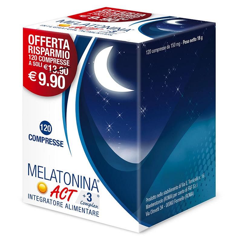 Melatonina Act +3 Complex 120 Compresse