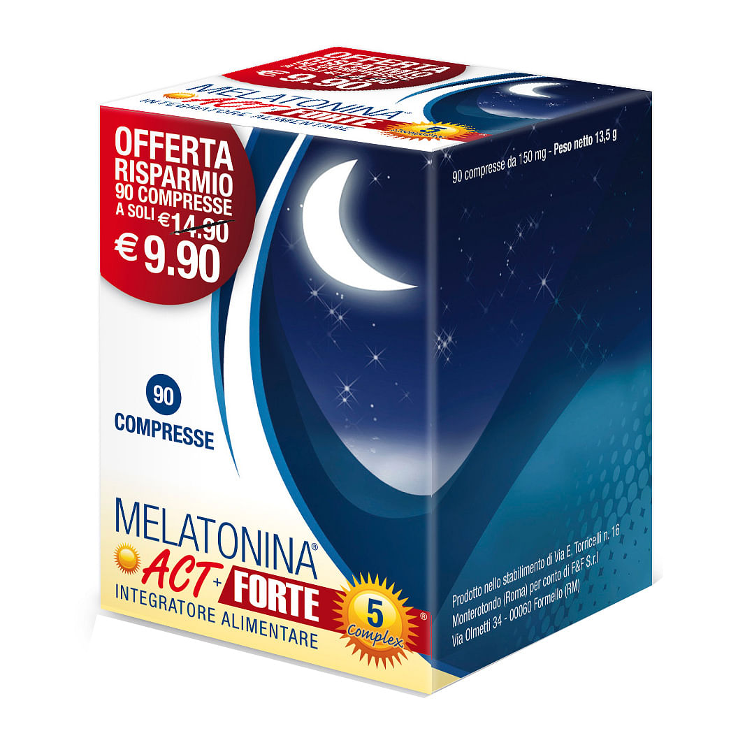 Melatonina Act+Forte 5 Complex 90 Compresse