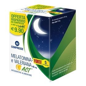 Melatonina+Forte 5 Complex E Valeriana Act 60 Compresse