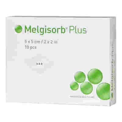 MEDICAZIONE AD ALTA ASSORBENZA IN ALGINATO DI CALCIO E SODIO MELGISORB PLUS 5X5 CM 10 PEZZI