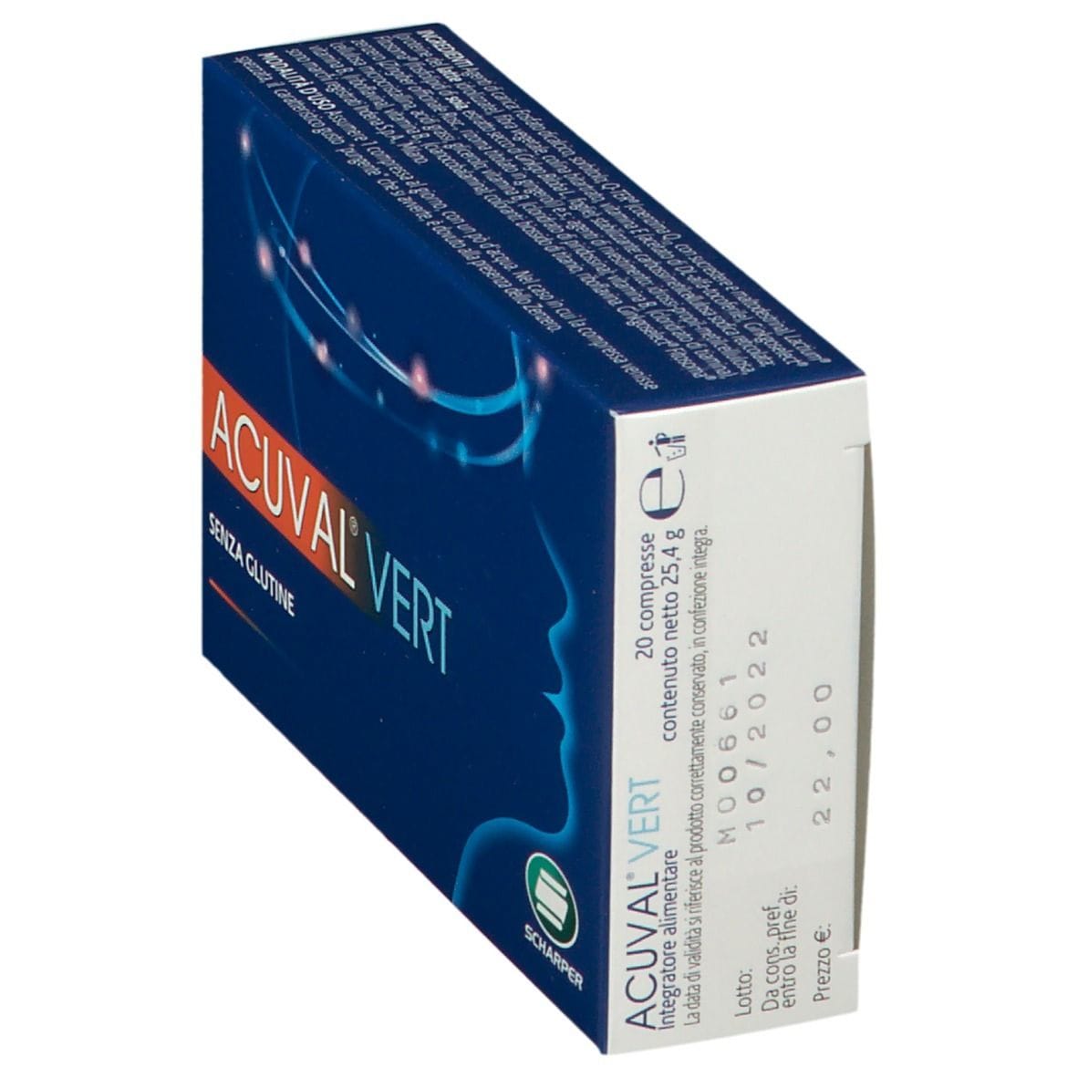 Integratore Acuval Vert per acufeni, 20 compresse 1,2g