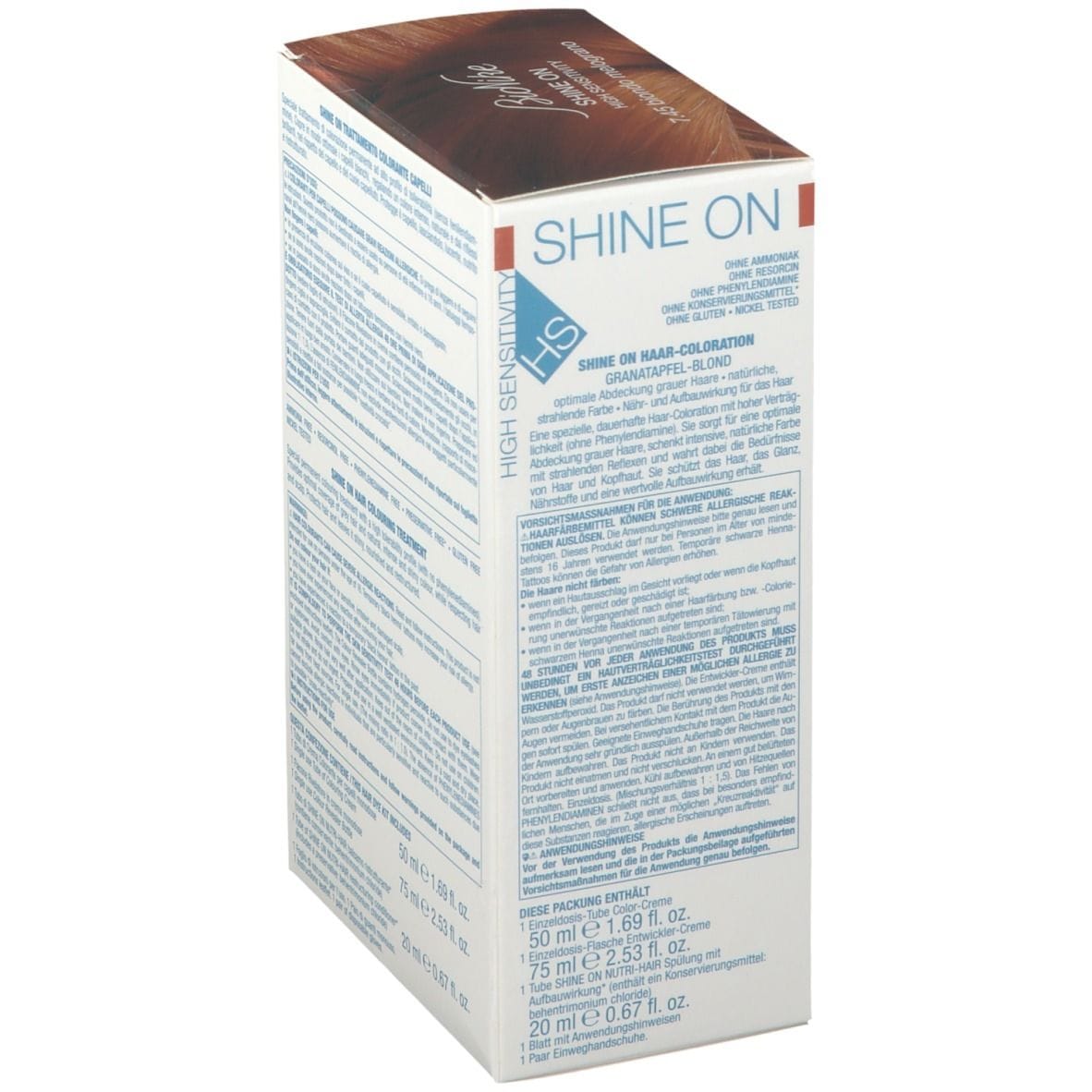 Tintura BioNike Shine On HS Mel 7.45 senza ammoniaca