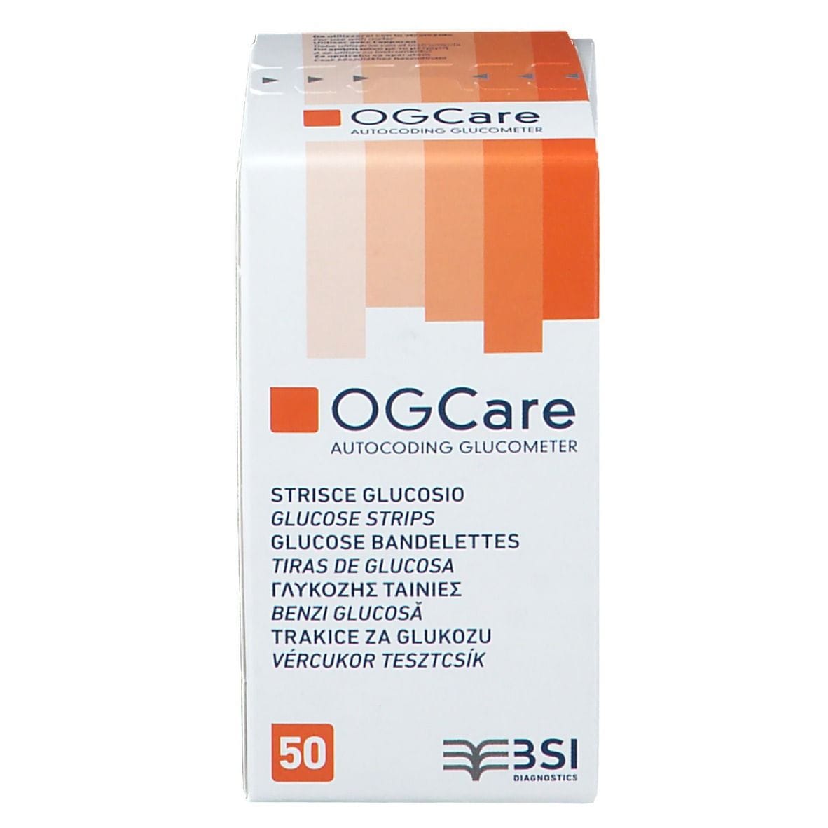 STRISCE MISURAZIONE GLICEMIA OGCARE 50 PEZZI