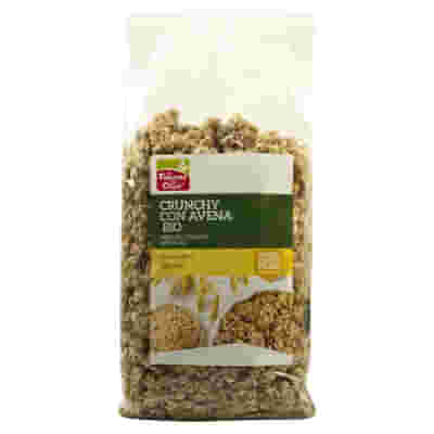 FSC CRUNCHY CON AVENA BIO AD ALTO CONTENUTO DI FIBRE CON OLIO DI GIRASOLE SENZA OLIO DI PALMA 375 G