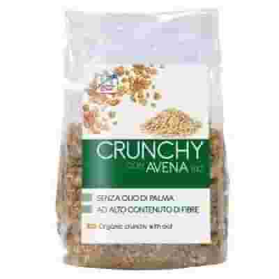 FSC CRUNCHY CON AVENA BIO AD ALTO CONTENUTO DI FIBRE CON OLIO DI GIRASOLE SENZA OLIO DI PALMA 375 G