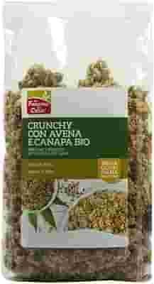 FSC CRUNCHY CON AVENA E CANAPA BIO AD ALTO CONTENUTO DI FIBRA CON OLIO DI GIRASOLE E SENZA OLIO DI PALMA 375 G