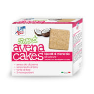 FSC SWEET AVENA CAKES BISCOTTI DI AVENA AL COCCO BIO SENZA LIEVITO DI BIRRA SENZA LATTE CO NOLIO DI GIRASOLE SENZA OLIO DI PALMA 250 G
