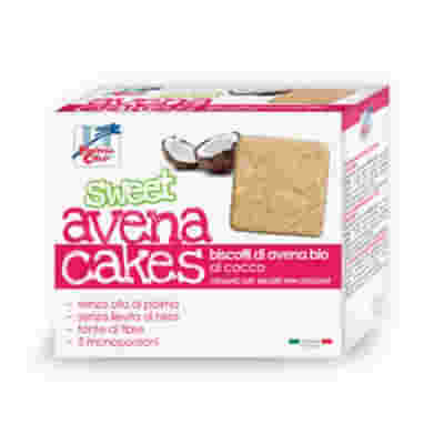 FSC SWEET AVENA CAKES BISCOTTI DI AVENA AL COCCO BIO SENZA LIEVITO DI BIRRA SENZA LATTE CO NOLIO DI GIRASOLE SENZA OLIO DI PALMA 250 G