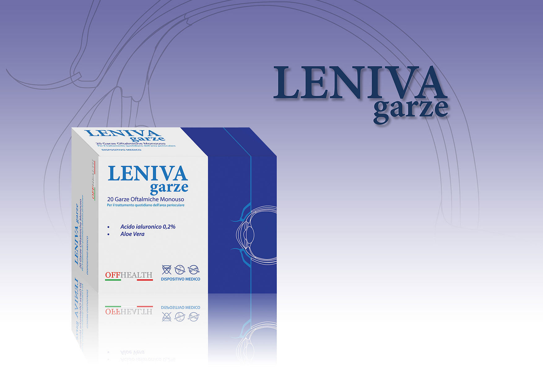 Leniva Garze Monouso 20 Pezzi