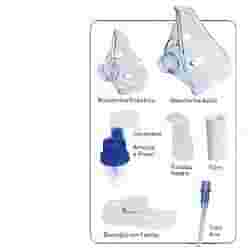 KIT RICAMBI OMRON COMP AIR BASIC COMPRENDE AMPOLLA BOCCAGLIO MASCHERINA ADULTI MASCHERINA PEDIATRICA TUBO 5 FILTRI