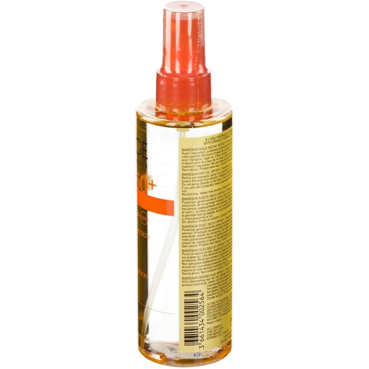 URIAGE EAU THERMALE BARIESUN SPF50+ HUILE SECHE SUBLIMATRICE 200 ML