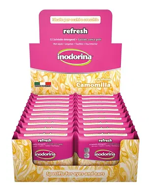 INODORINA SALVIETTE CAMOMILLA OCCHI E ORECCHIE 15 PEZZI INODORINA SALVIETTE CAMOMILLA OCCHI E ORECCHIE 15 PEZZI