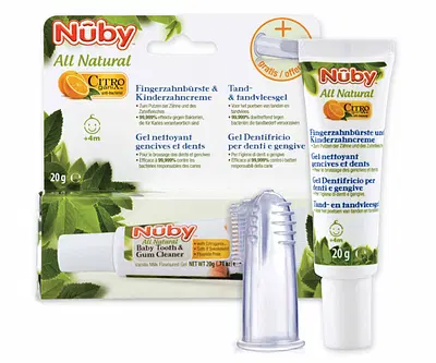 NUBY CITROGANIX BABY DENTIFRICIO 20 G CON SPAZZOLINO NUBY CITROGANIX BABY DENTIFRICIO 20 G CON SPAZZOLINO